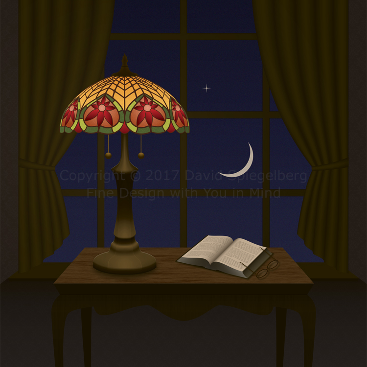 Tiffany Lamp, original composition